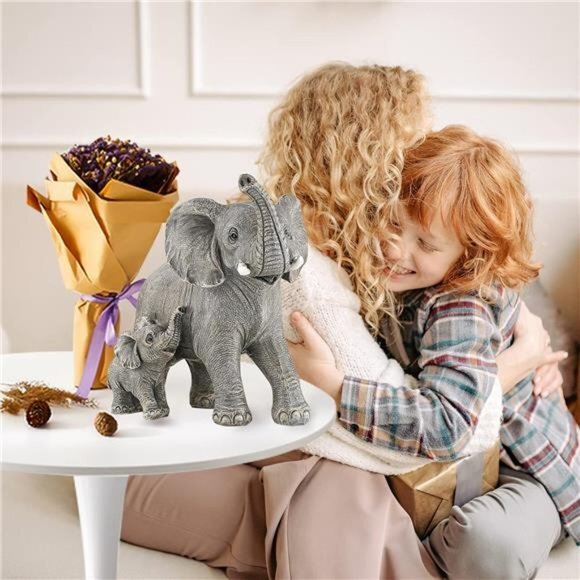 Mom Gifts - Elephant Gifts Women - Home Decor Office Bookshelf TV Stand Living - Picture 4 of 13